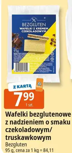 E.Leclerc Wafelki bezglutenowe z nadzieniem o smaku czekoladowym/truskawkowym oferta