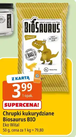 E.Leclerc Chrupki kukurydziane Biosaurus BIO Eko Vital oferta