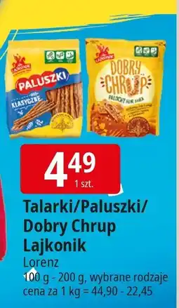 E.Leclerc Przekąski Talarki/Paluszki/Dobry Chrup Lajkonik oferta