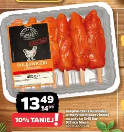 Netto Polędwiczki z kurczaka w marynacie paprykowej na patyku Grill Bar Sztuka Mięsa oferta