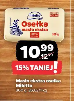 Netto Masło ekstra osełka Miletto oferta