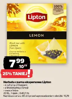Netto Herbata czarna ekspersowa Lipton oferta