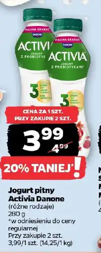 Netto Jogurt pitny Activia Danone oferta