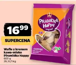 Netto Wafie z kremem kawa-mleko Piramidka Happy oferta