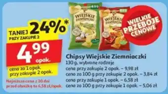 Auchan Chipsy Wiejskie Ziemniaczki oferta