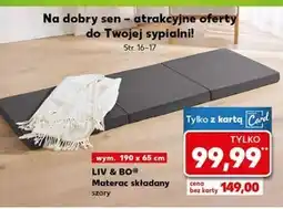Kaufland Materac Liv & BO oferta