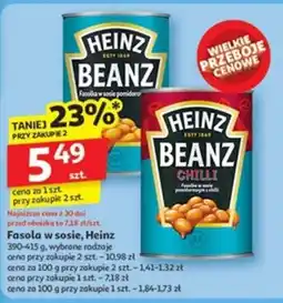 Auchan Fasolka w sosie Heinz oferta