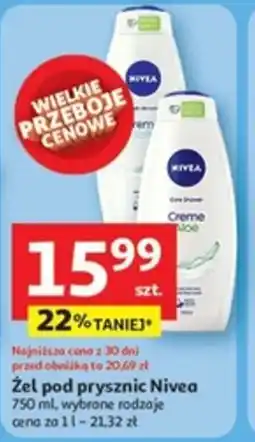 Auchan Żel pod prysznic Nivea oferta