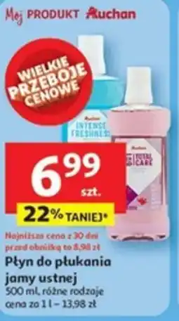 Auchan Płyn do płukania jamy ustnej oferta