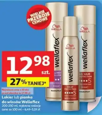 Auchan Lakier lub pianka do włosów Wellaflex oferta