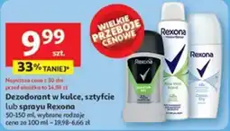 Dezodorant w kulce, sztyfcie lub sprayu Rexona