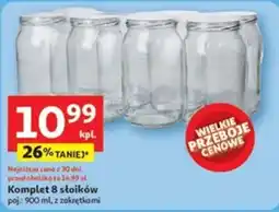 Auchan Komplet 8 słoików oferta