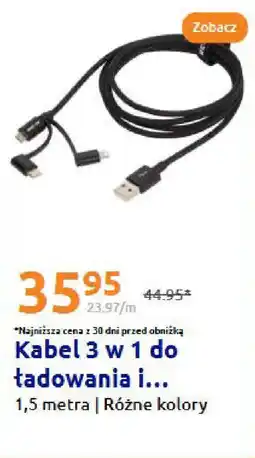 Action Kabel 3 w 1 do ładowania oferta