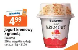 E.Leclerc Jogurt malinowy z granolą Bakoma Kremowy oferta