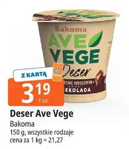 E.Leclerc Deser na kremie kokosowym czekoladowy Bakoma Ave Vege oferta