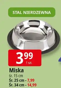 E.Leclerc Miska dla psa ze stali nierdzewnej 34 cm oferta