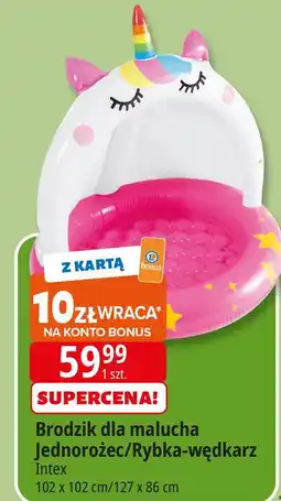 E.Leclerc Brodzik rybka- wędkarz 127 x 86 cm Intex oferta