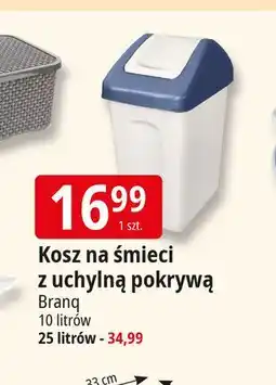 E.Leclerc Kosz na śmieci z uchylną pokrywą 25 l biały Branq oferta