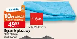 E.Leclerc Ręcznik plażowy 100 x 180 cm Tissaia oferta