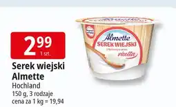 E.Leclerc Serek wiejski z serem ricotta Hochland Almette oferta