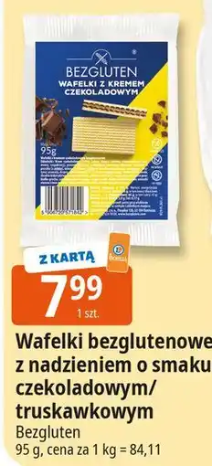 E.Leclerc Wafelki z nadzieniem truskawkowym Bezgluten oferta