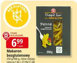 E.Leclerc Makaron bezglutenowy penne Wiodąca Marka Chaque Jour oferta