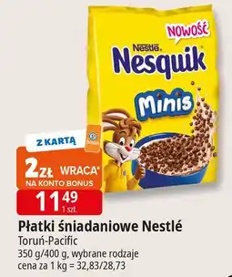 E.Leclerc Płatki śniadaniowe minis Nesquik oferta