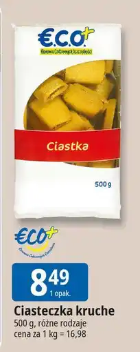 E.Leclerc Ciastka kruche z nadzieniem jabłkowo-wiśniowym Eco+ oferta