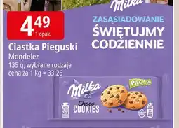 E.Leclerc Ciastka z kawałkami czekolady Milka Pieguski oferta