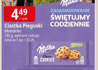 E.Leclerc Ciastka z kawałkami czekolady Milka Pieguski oferta