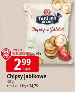 E.Leclerc Chipsy z jabłek Wiodąca Marka Tablier Blanc oferta