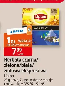 E.Leclerc Herbata earl grey Lipton oferta