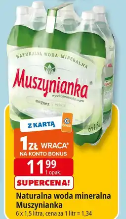 E.Leclerc Woda niegazowana Muszynianka oferta