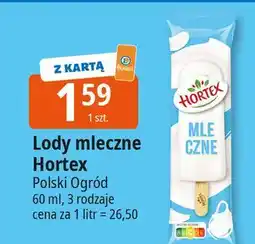 E.Leclerc Lód mleczny Hortex oferta