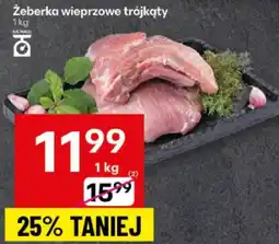 Delikatesy Centrum Żeberka wieprzowe trójkąty 1kg Delikatesy Centrum oferta