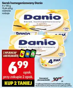 Delikatesy Centrum Serek homogenizowany Danio waniliowy Danone oferta