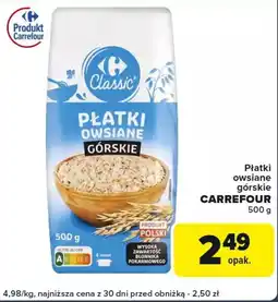 Globi Płatki owsiane górskie CARREFOUR oferta