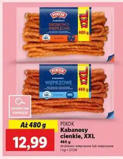 Lidl PIKOK Kabanosy cienkie, XXL oferta