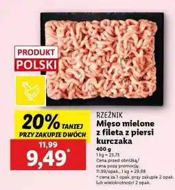 Lidl Mięso mielone z fileta z piersi kurczaka oferta