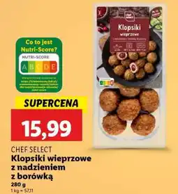 Lidl CHEF SELECT Klopsiki wieprzowe z nadzieniem z borówką oferta