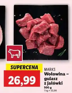 Lidl Wołowina gulasz z jałówki oferta