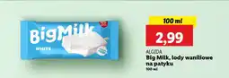 Lidl Big Milk, lody waniliowe na patyku oferta