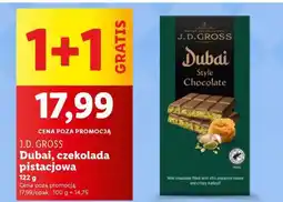 Lidl J.D. Gross Dubai, czekolada pistacjowa oferta