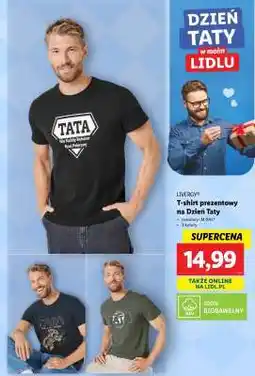 Lidl LIVERGY T-shirt prezentowy na Dzień Taty oferta