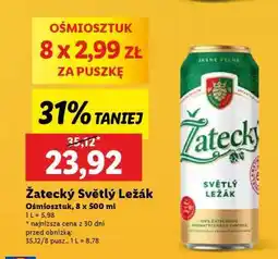 Lidl Žatecký Světlý Ležák oferta
