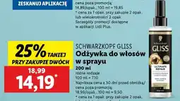 Lidl SCHWARZKOPF GLISS Odżywka do włosów w sprayu oferta