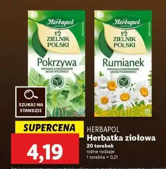 Lidl HERBAPOL Herbatka ziołowa oferta