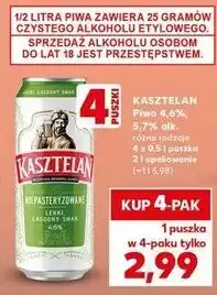 Kaufland Piwo Kasztelan Niepasteryzowane oferta