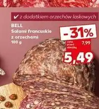 Kaufland Salami francuskie z orzechami laskowymi Bell Polska oferta
