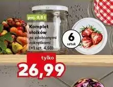 Kaufland Komplet słoików 500 ml z nakrętkami oferta